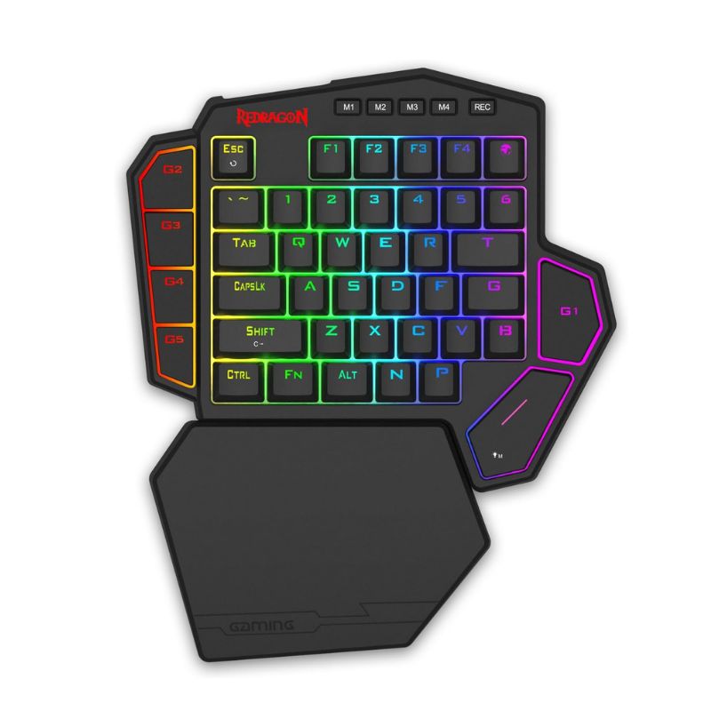 Gaming Keyboard Half - Redragon K585 HE ラピッドトリガーゲーミング 8K 有線片手メカニカルキーボード、100%