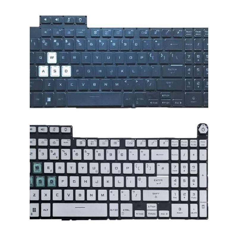 Gaming Keyboard Asus - ASUS TUF Gaming A15/A16 FA507、FA507R、FX507Z、FX707、FX517ノートパソコンのキーボードと互換性があります。