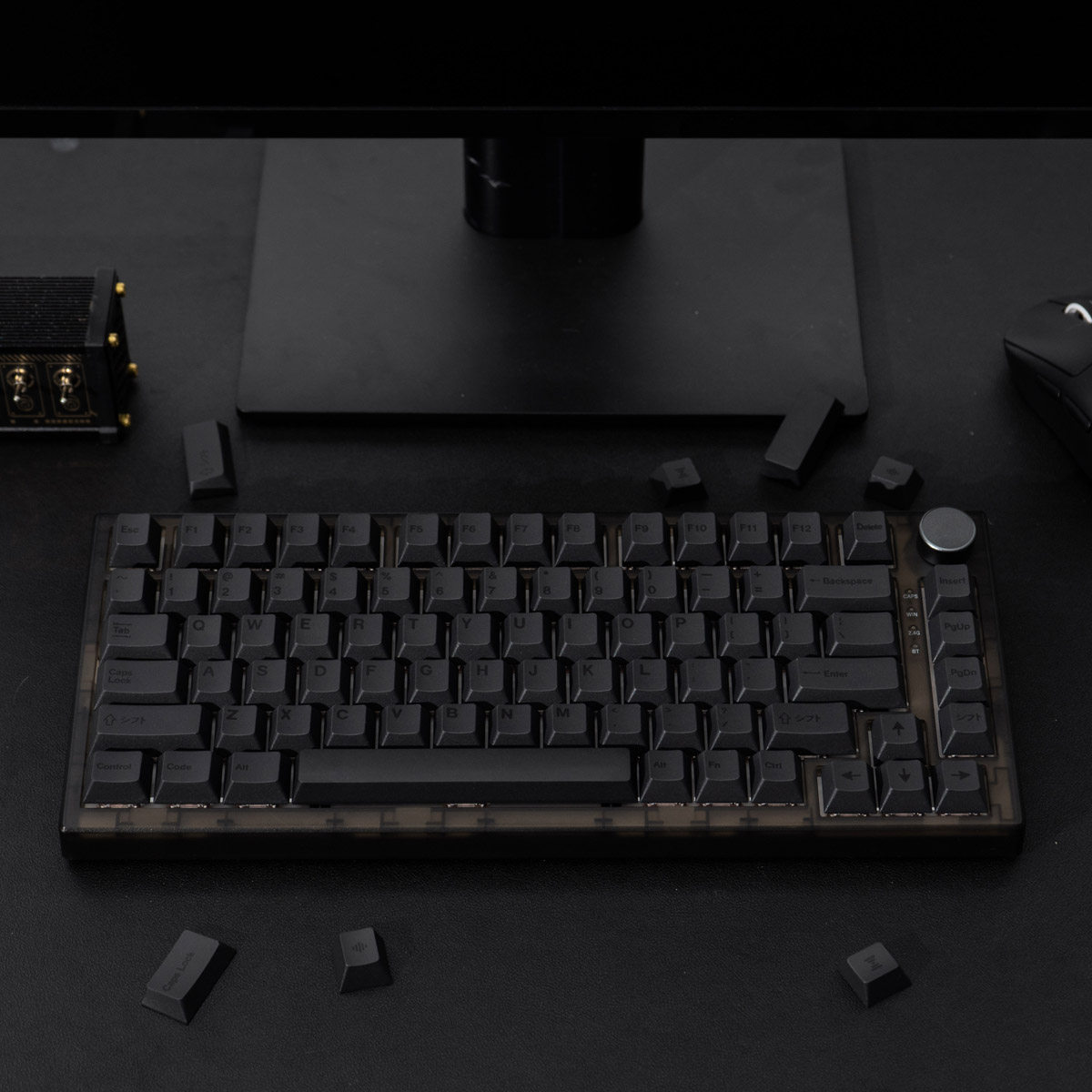 Keyboard Lube Kit - 144キー GMK ダークキーキャップ チェリープロファイル DYE-Sub カスタム