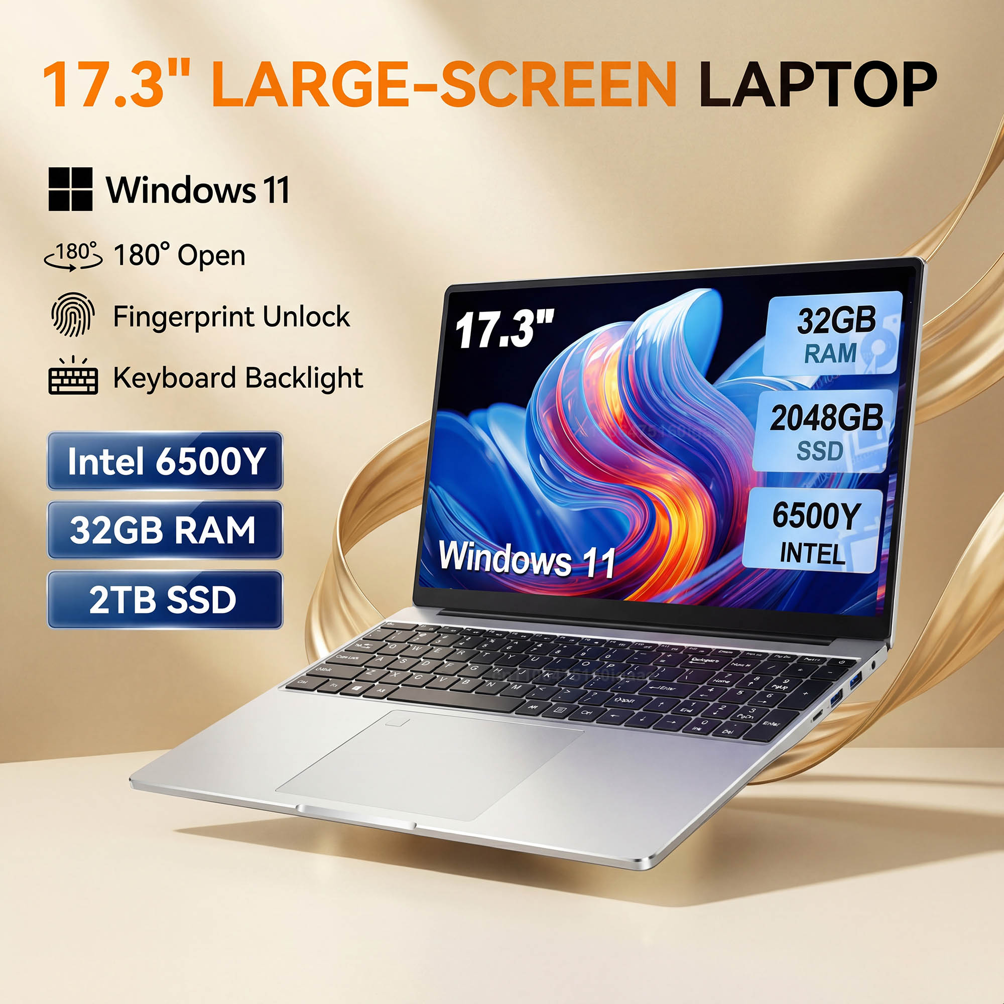 Gaming Keyboard Backlit - HOT 17.3インチ大画面ノートパソコン Intel 6500Y 32GB 1TB/2TB