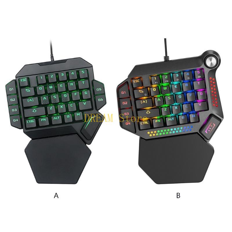 Gaming Keyboard Half - 片手 RGB 発光バックライト付きゲームキーボードタブレットラップトップ G ベストセール用
