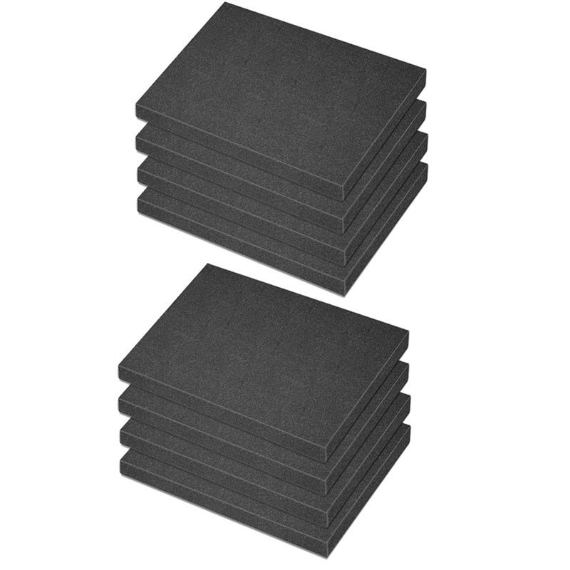 Pe Foam Sheet - LLCS-12個入り 16×12×0.5インチ ポリエチレンフォームシート 厚い黒色梱包用フォームパッド カスタマイズ可能なPEボードクッションインサート