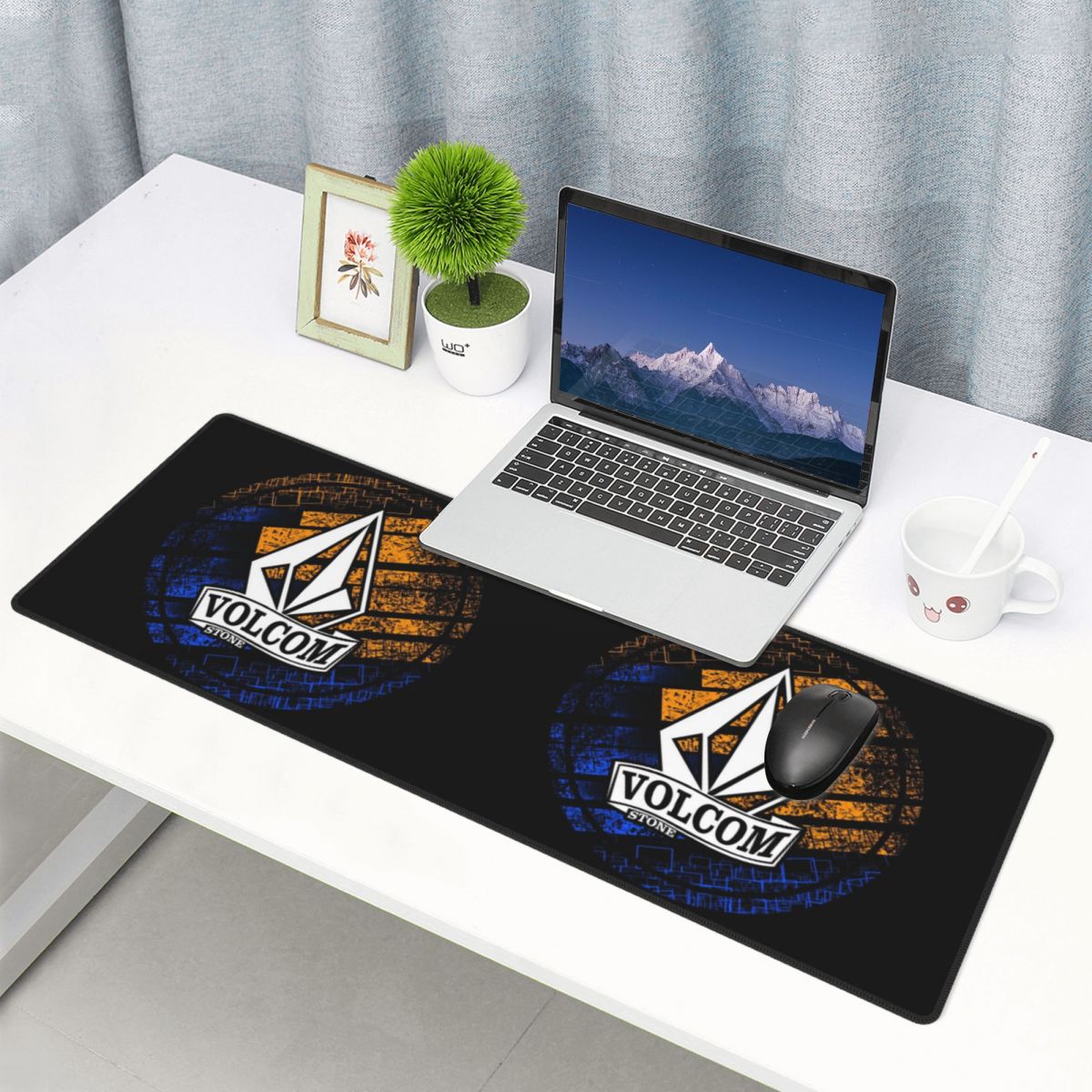 Gaming Keyboard Half - 大型マウスパッド ハーフダイヤモンド Volkom ゲーマーPC ノートパソコンマット キーボードカーペット
