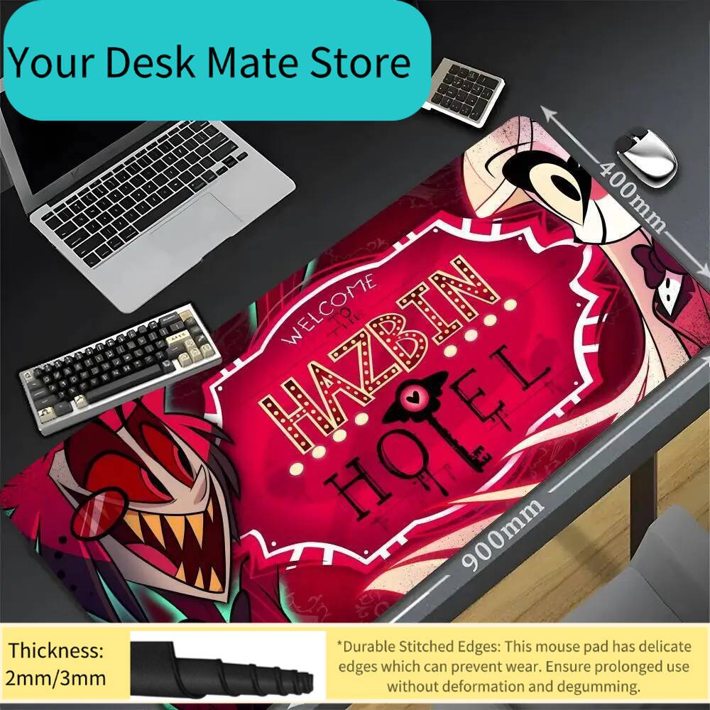 Gaming Keyboard Affordable - HazbinS H-Hotels AlastorS マウスパッド かわいいデスクマット XXL