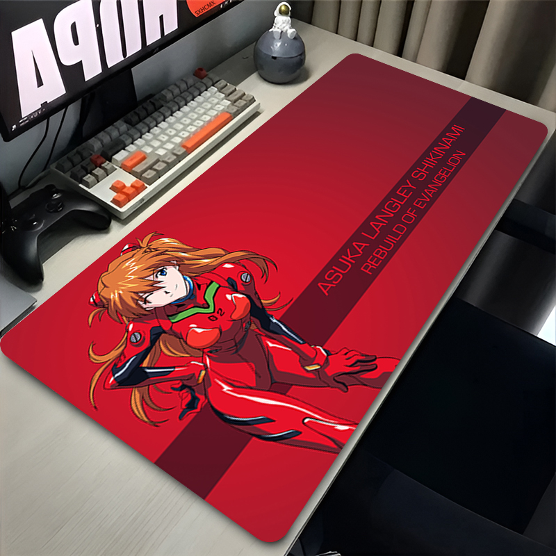 Gaming Keyboard Nearby - マウスパッド大型ゲーミングマウスパッド XXL キーボードゲーマーマウスパッドラップトップデスクマットアニメガールアスカ E-エヴァンゲリオンマウスマット