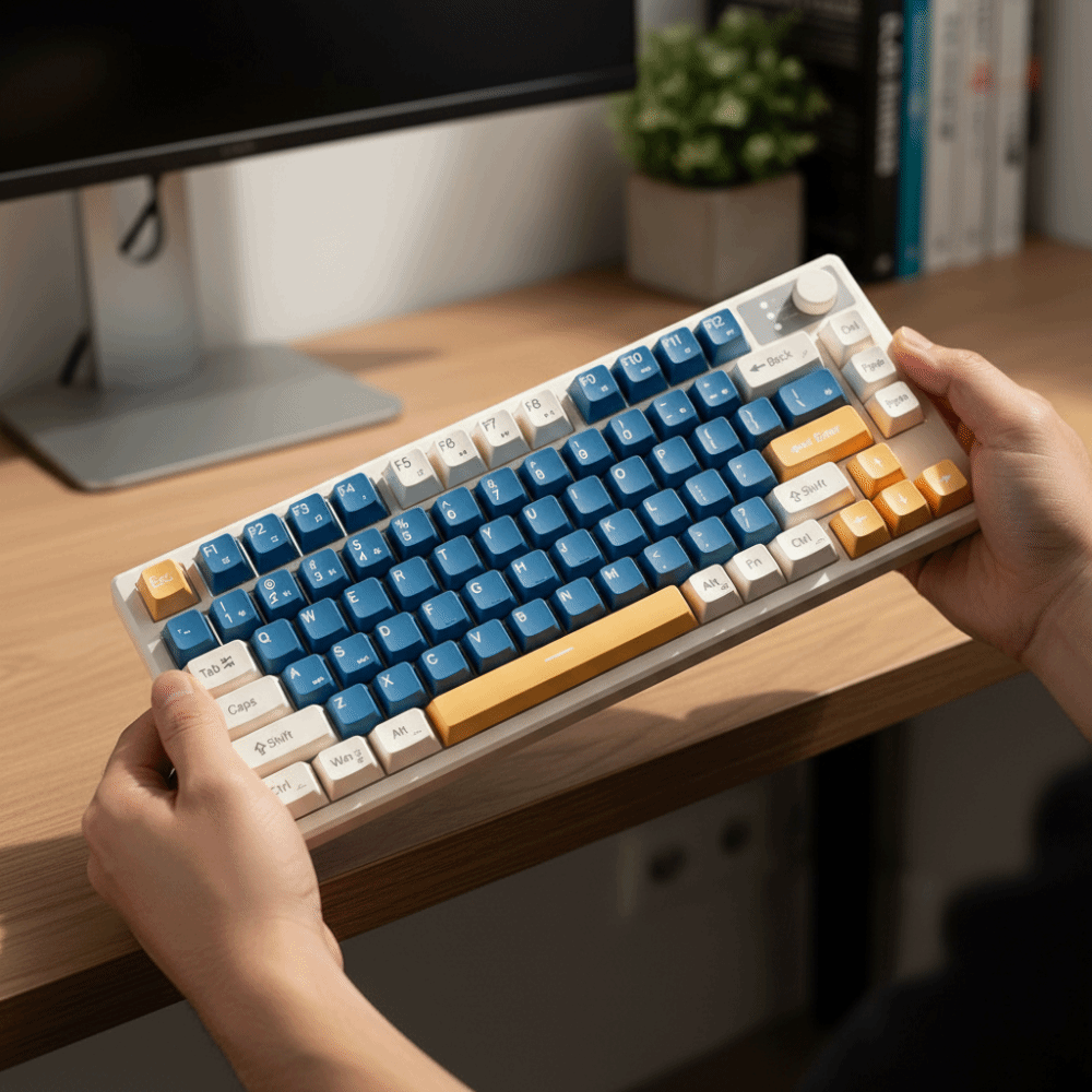 Gaming Keyboard That Is Quiet - 有線接続 ゲーミングメカニカルキーボード コンパクトレイアウト 75レイアウト メカニカルフィールキーボード 超静音