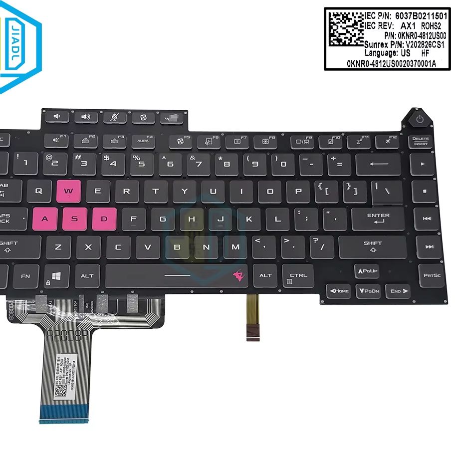 Gaming Keyboard Asus - RGBバックライト付きキーボード,asus, rog, strix, g15, g513, g513qy,