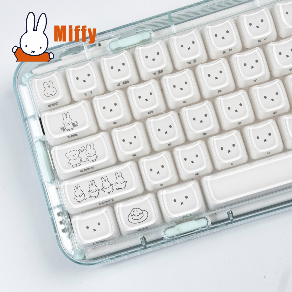 かわいいミッフィーキーキャップかわいいウサギのキーキャップメ - Gaming Keyboard Affordable のレビューと価格