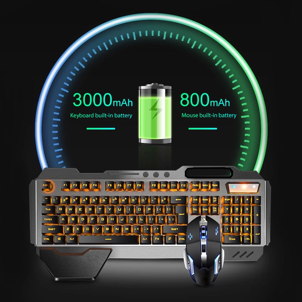 K680充電式ワイヤレスキーボードとマウス,2.4g,ゲーム - Gaming Keyboard And Mouse Combo のレビューと価格