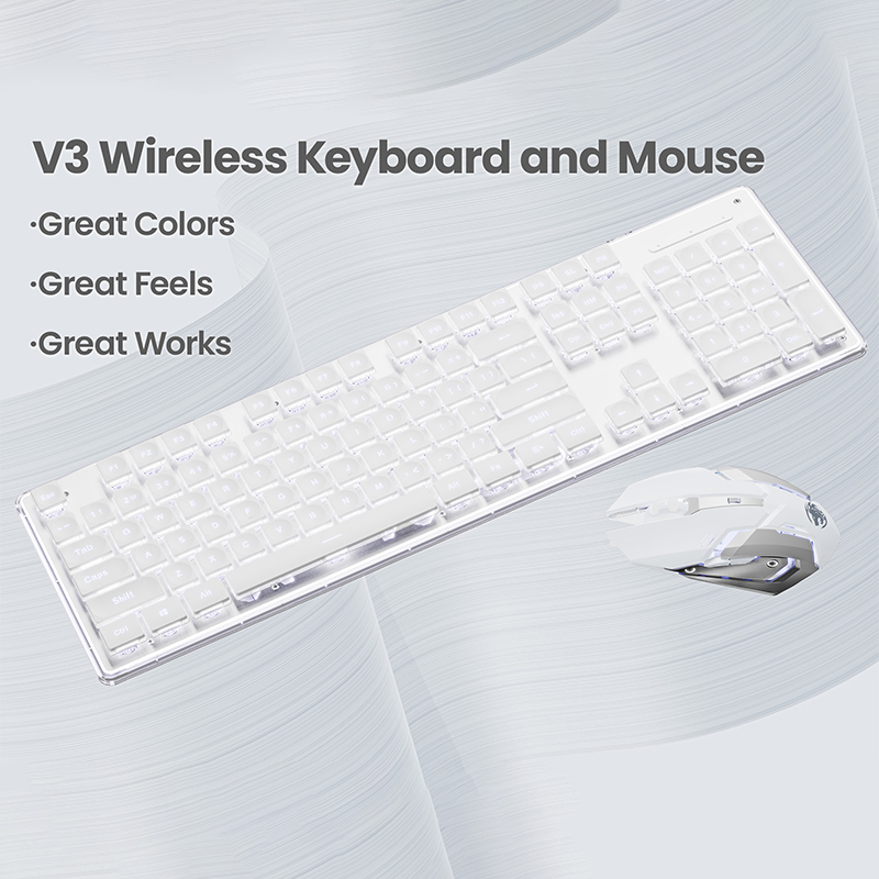 EWEADN V3-静かなワイヤレスキーボードとマウスのセッ - Gaming Keyboard And Mouse Combo のレビューと価格