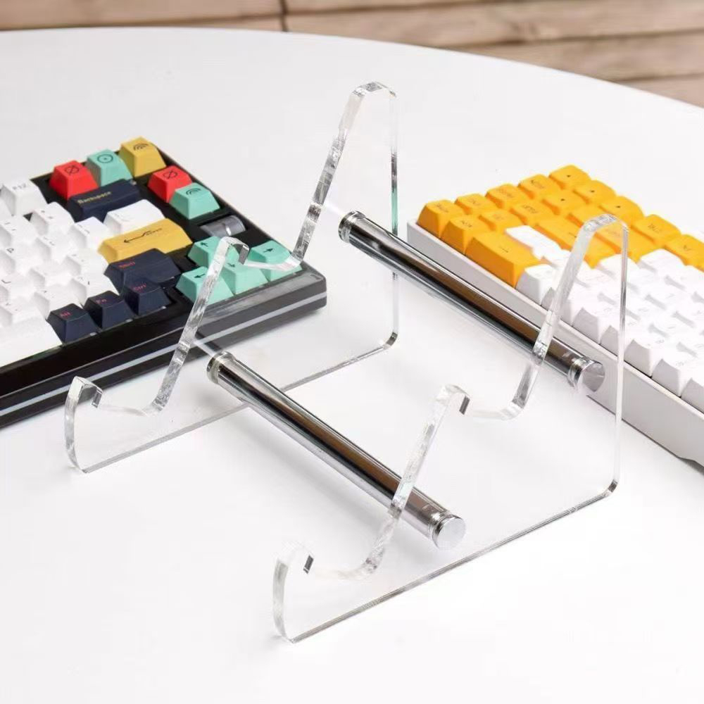 アクリルメカニカルキーボードディスプレイスタンド透明2段キー - Keyboard Gaming Transparent のレビューと価格