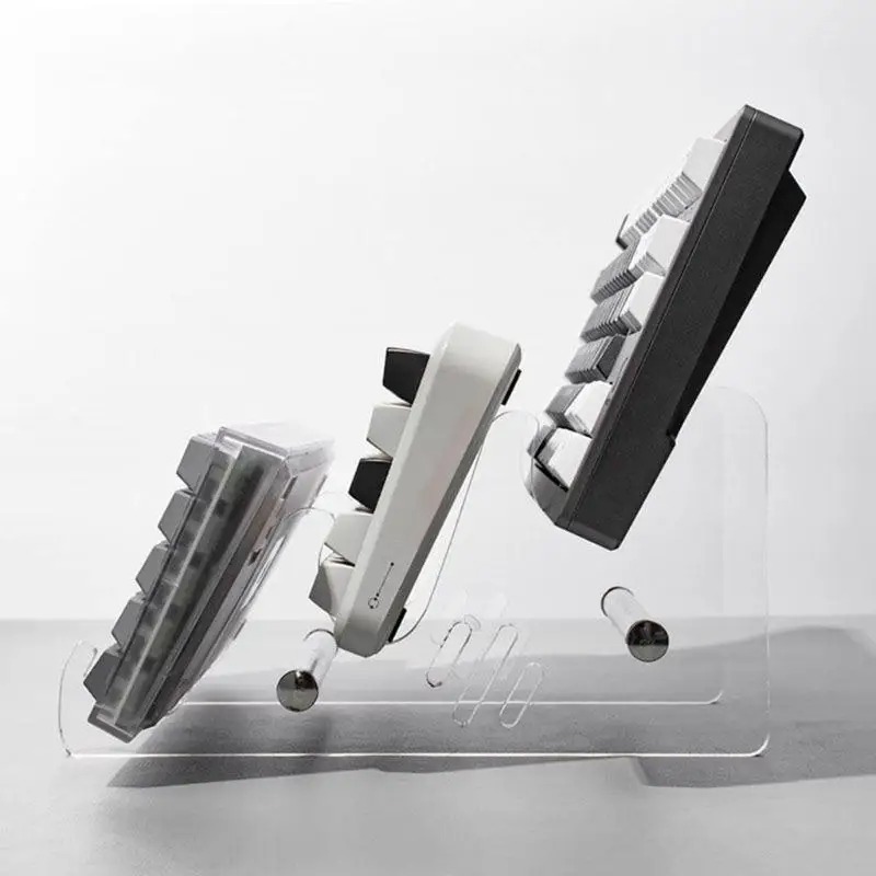 アクリルメカニカルキーボードディスプレイスタンド透明2段キー - Keyboard Gaming Transparent のレビューと価格