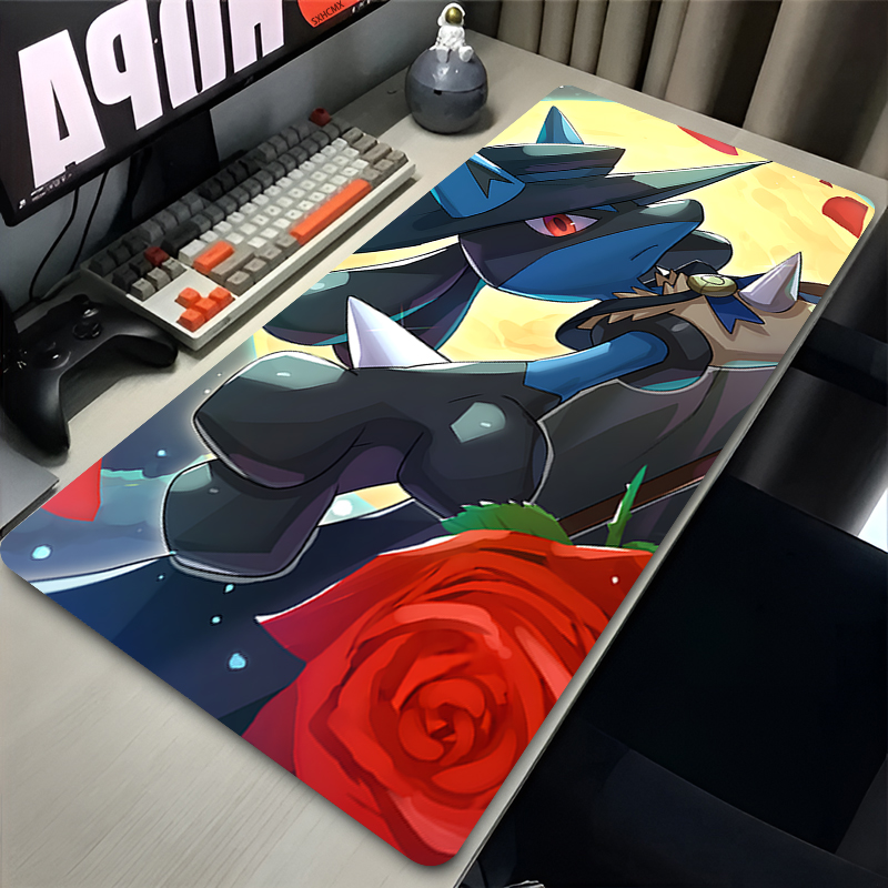 マウスパッドクールアニメ P-ポケモン ルカリオ マウスパッ - Gaming Keyboard Nearby のレビューと価格