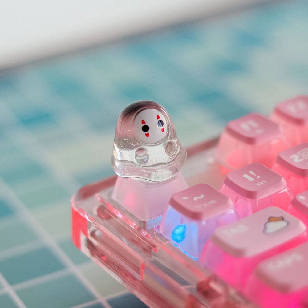 漫画ハロウィンバックライト付きクリアキーキャップメカニカルキ - Keyboard Gaming Transparent のレビューと価格