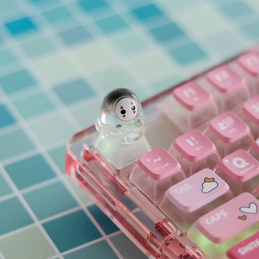 漫画ハロウィンバックライト付きクリアキーキャップメカニカルキ - Keyboard Gaming Transparent のレビューと価格