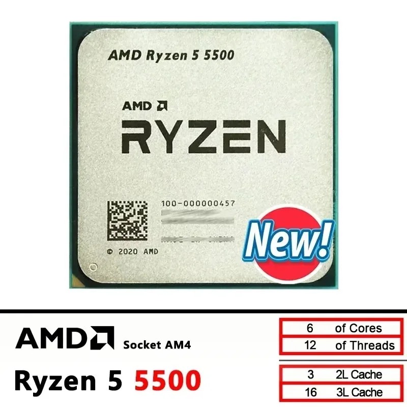 100%新品 AMD R5 5500 Ryzen 5 550 - Amd Cpu Ryzen 5 のレビューと価格
