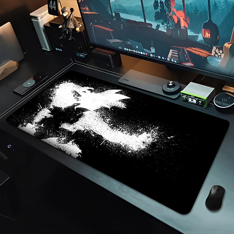 DBZ ブラックアニメマウスパッドドラゴンボール大型 PC  - Gaming Keyboard Affordable のレビューと価格