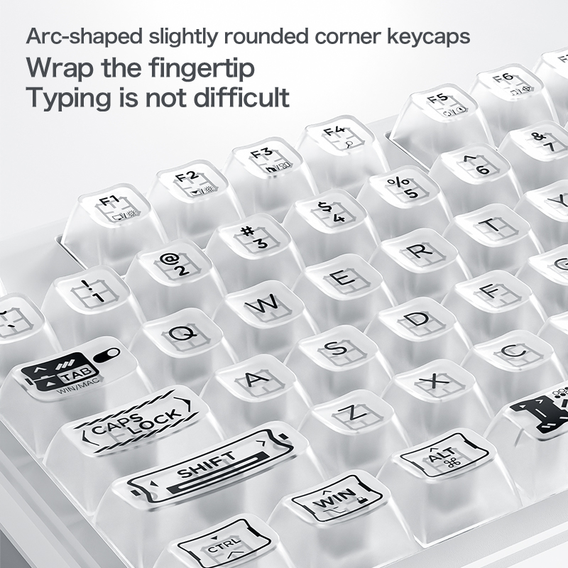 98%コンパクトレイアウト有線RGBサイレントキーボード26 - Keyboard Gaming Transparent のレビューと価格