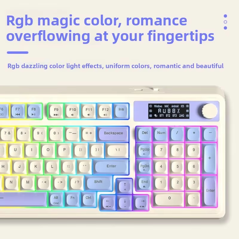 AULA S99 Pro トライモード ブルートゥース 2. - Gaming Keyboard That Is Quiet のレビューと価格