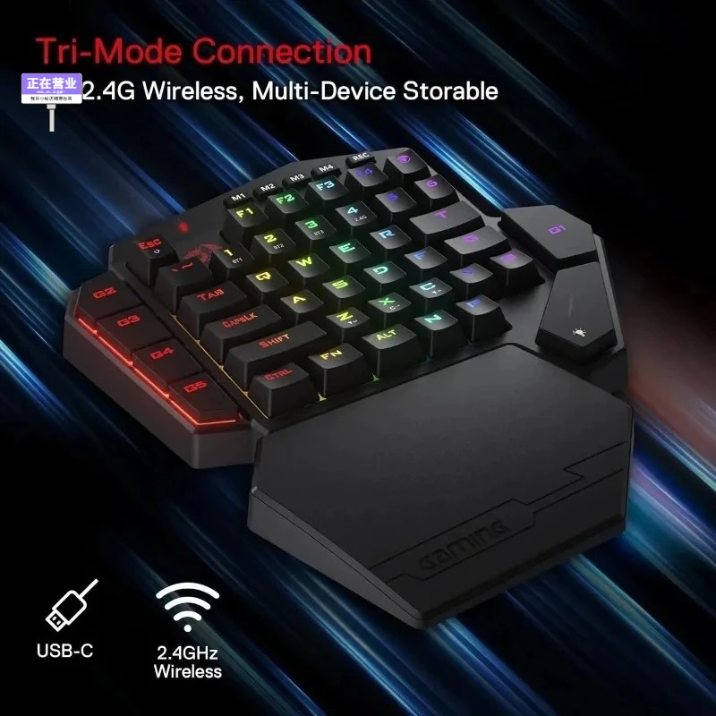 新しい Redragon K585 PRO ワイヤレス片手メ - Gaming Keyboard Half のレビューと価格