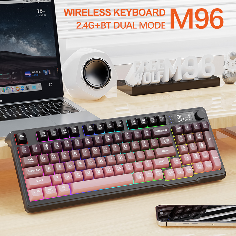 M96 FREEWOLF マルチデバイスゲーミングキーボード - Keyboard Gaming Transparent のレビューと価格