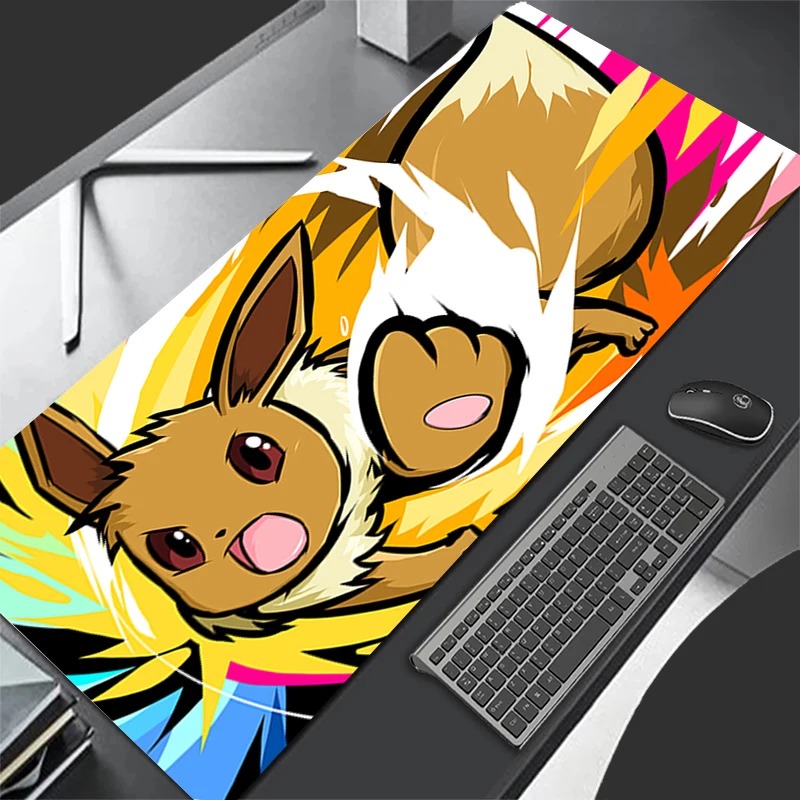 P-ポケモン イーブイ アニメ ゲーミングマウスパッド、拡張 - Gaming Keyboard Affordable のレビューと価格