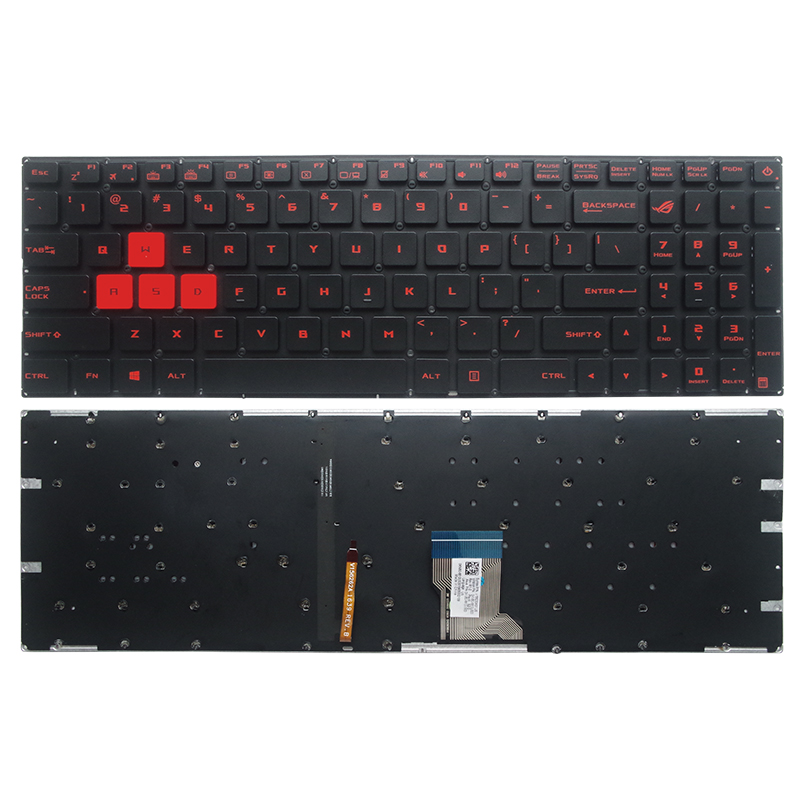 Gzeele-英語usバックライト付きラップトップキーボード - Gaming Keyboard Asus のレビューと価格