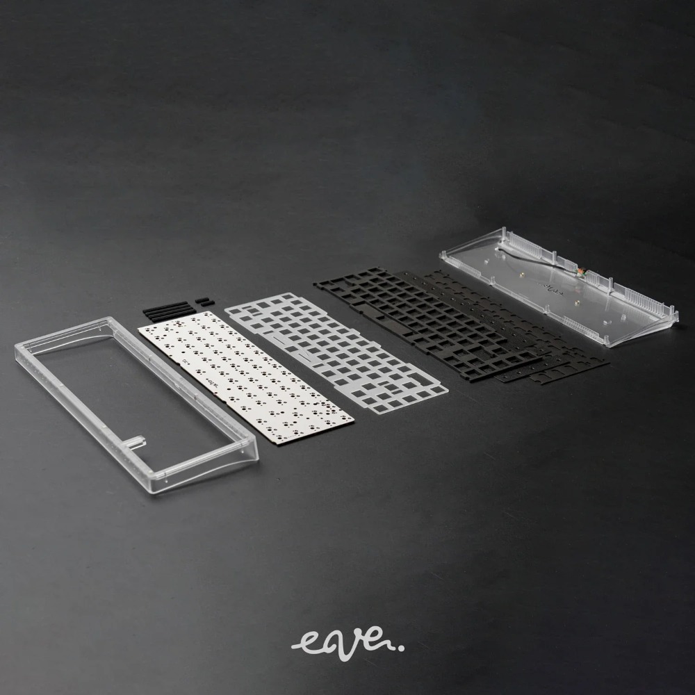 Swagkeys EAVE65 メカニカルキーボードキット  - Keyboard Gaming Transparent のレビューと価格