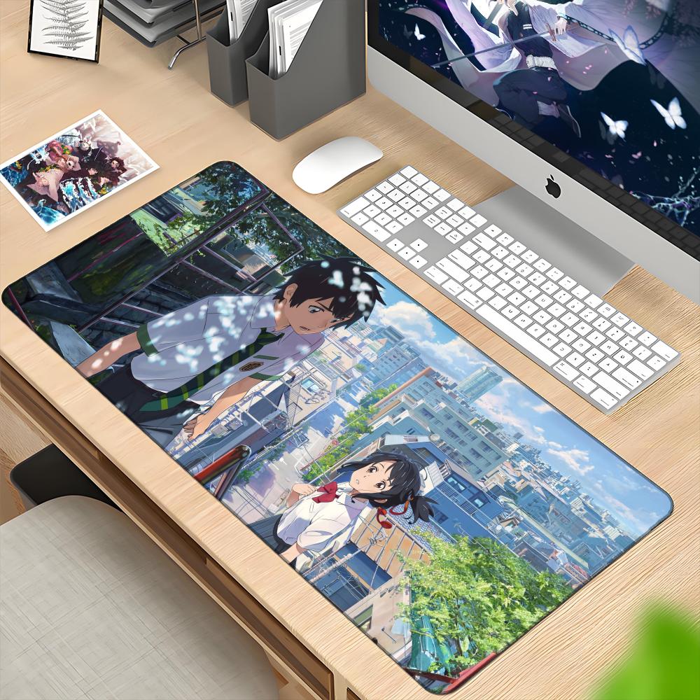 アニメあなたの名前マウスパッドデスクマウスパッドかわいい H - Gaming Keyboard Name のレビューと価格