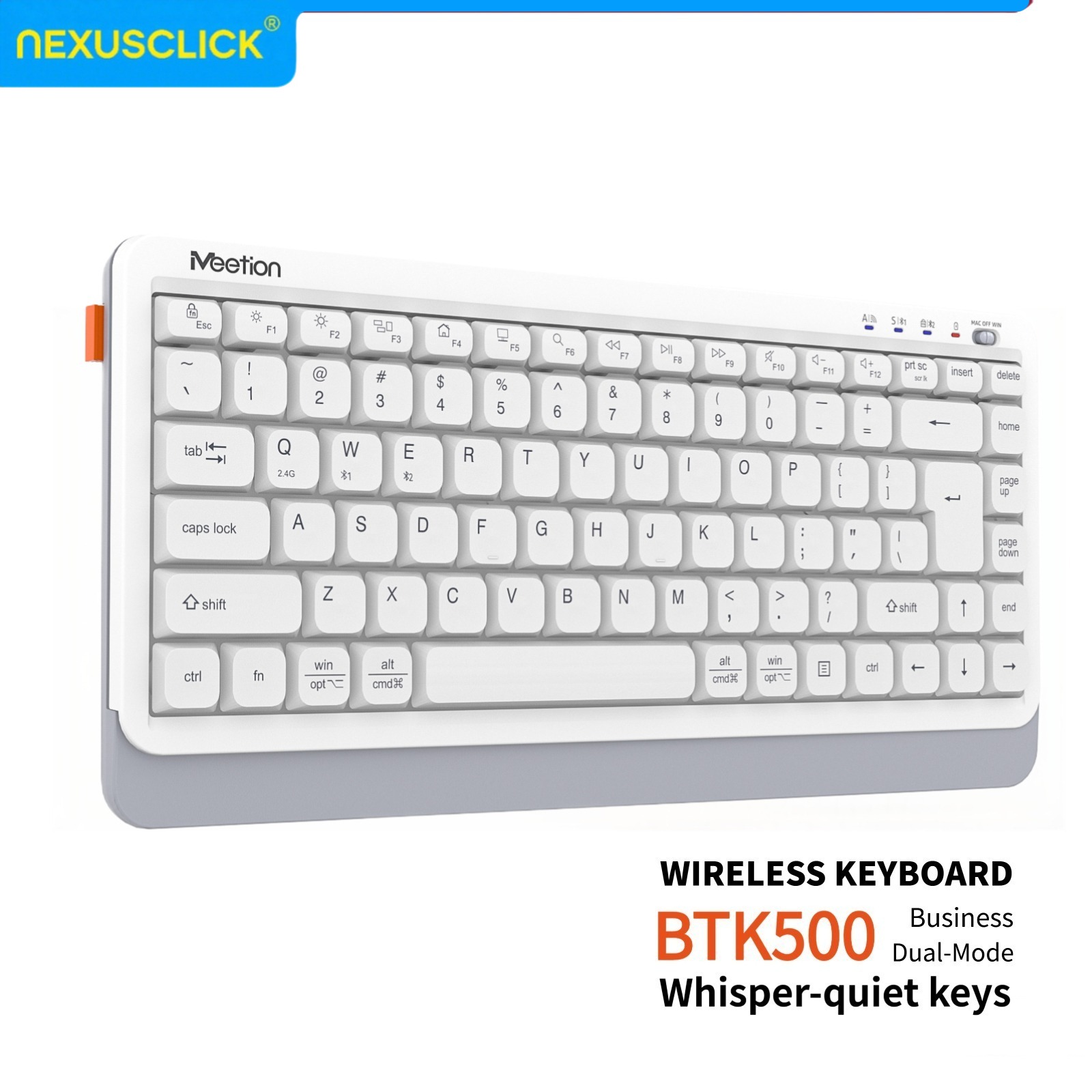 NexusClick 静音超薄型デュアルモードワイヤレスキー - Gaming Keyboard That Is Quiet のレビューと価格