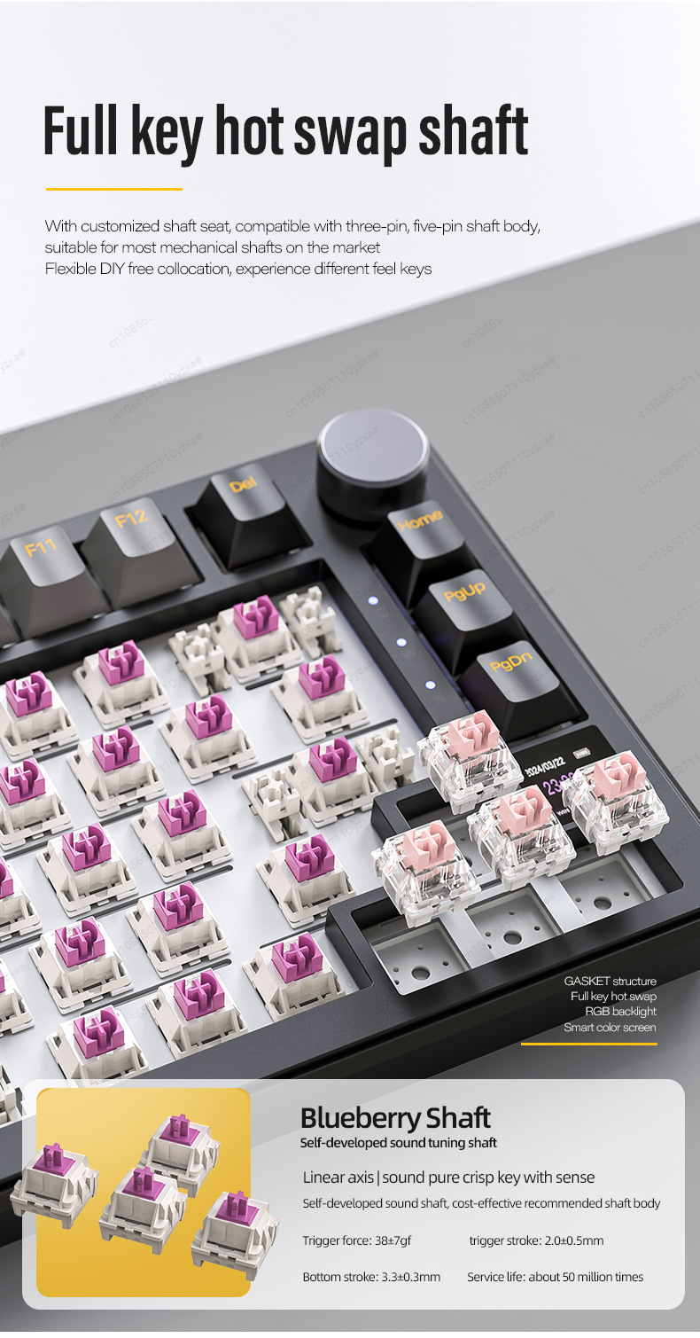 2024年新型AL66メカニカルキーボード アルミ合金製多機 - Gaming Keyboard Affordable のレビューと価格