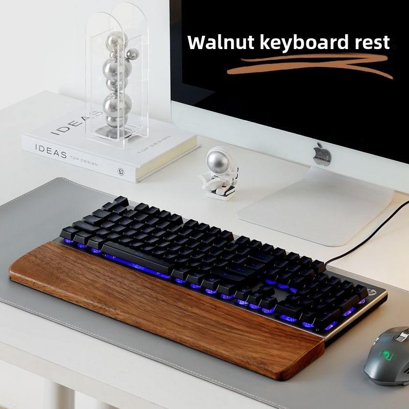 無垢材キーボードパームレストマウスパッド手首サポートゲーミン - Gaming Keyboard And Mouse Combo のレビューと価格