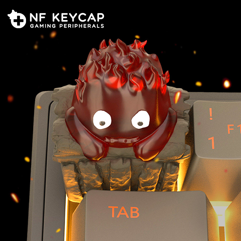 NF キーキャップ カルシファー ハウルズ ムービング キャ - Gaming Keyboard Backlit のレビューと価格