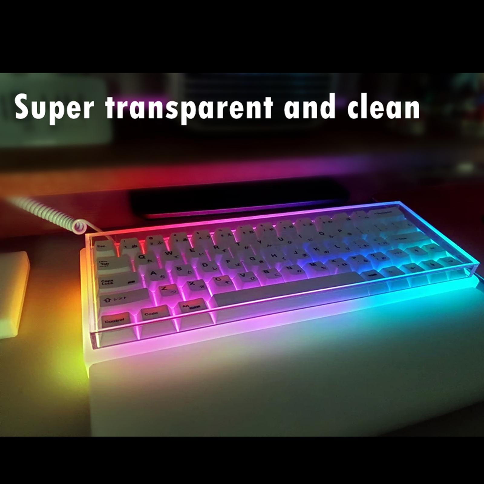 メカニカルキーボード用防塵カバー,透明で防水性のある保護ケー - Keyboard Gaming Transparent のレビューと価格
