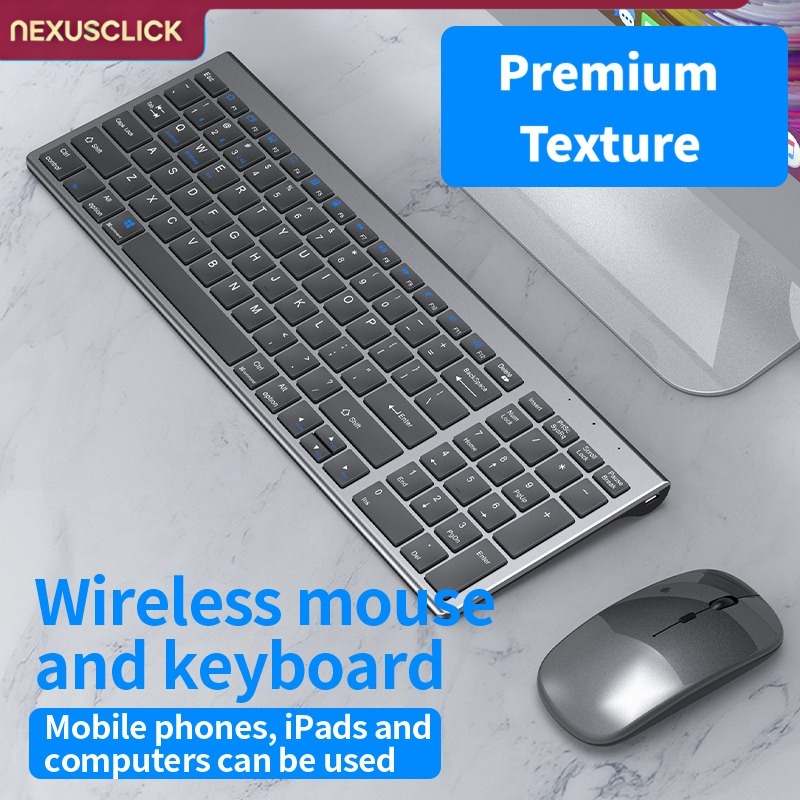 NexusClick ワイヤレス キーボード マウス コンボ - Gaming Keyboard That Is Quiet のレビューと価格