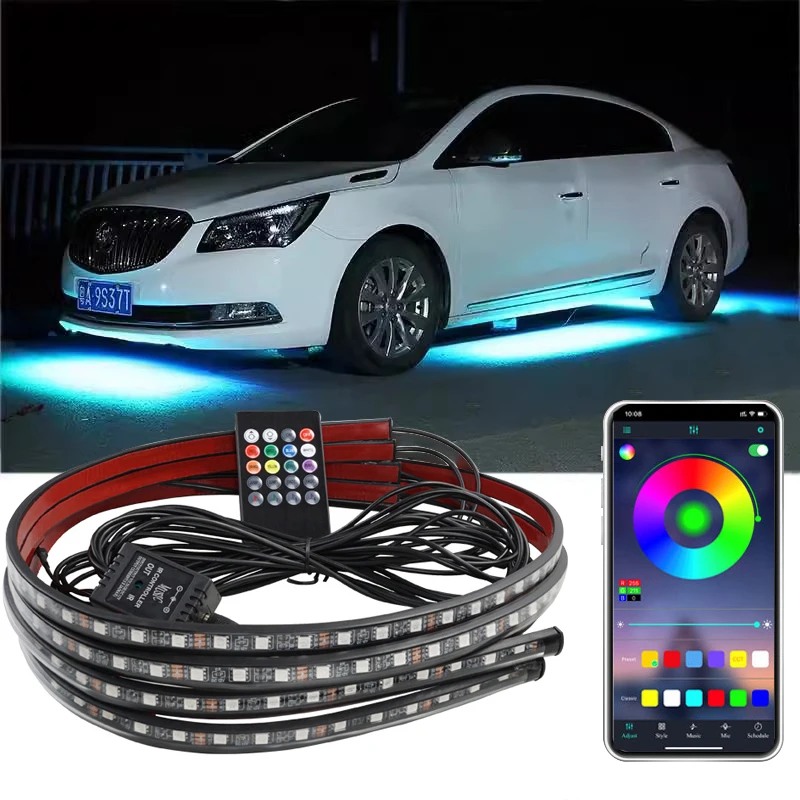 RGB フレキシブル LED ライトバー車のアンダーグロー  - Rgb Underglow Strip のレビューと価格