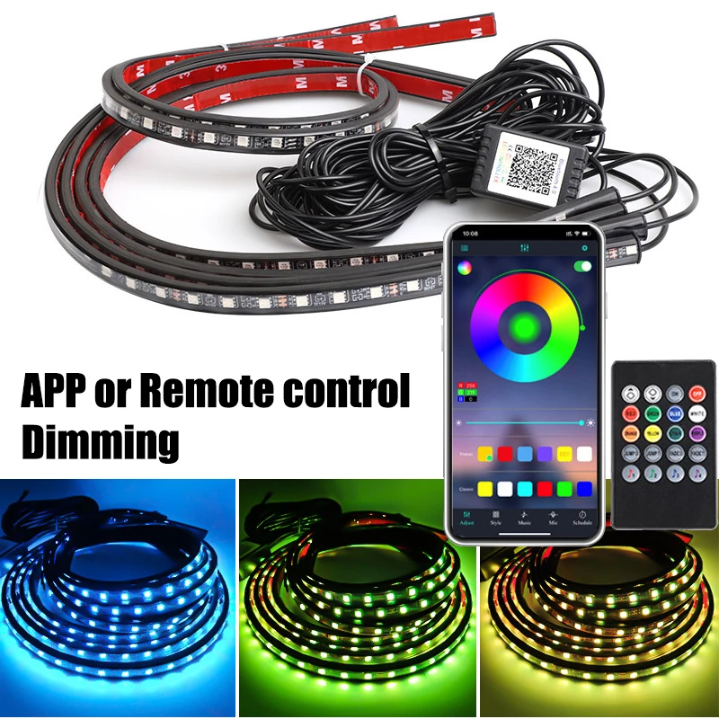 RGB フレキシブル LED ライトバー車のアンダーグロー  - Rgb Underglow Strip のレビューと価格