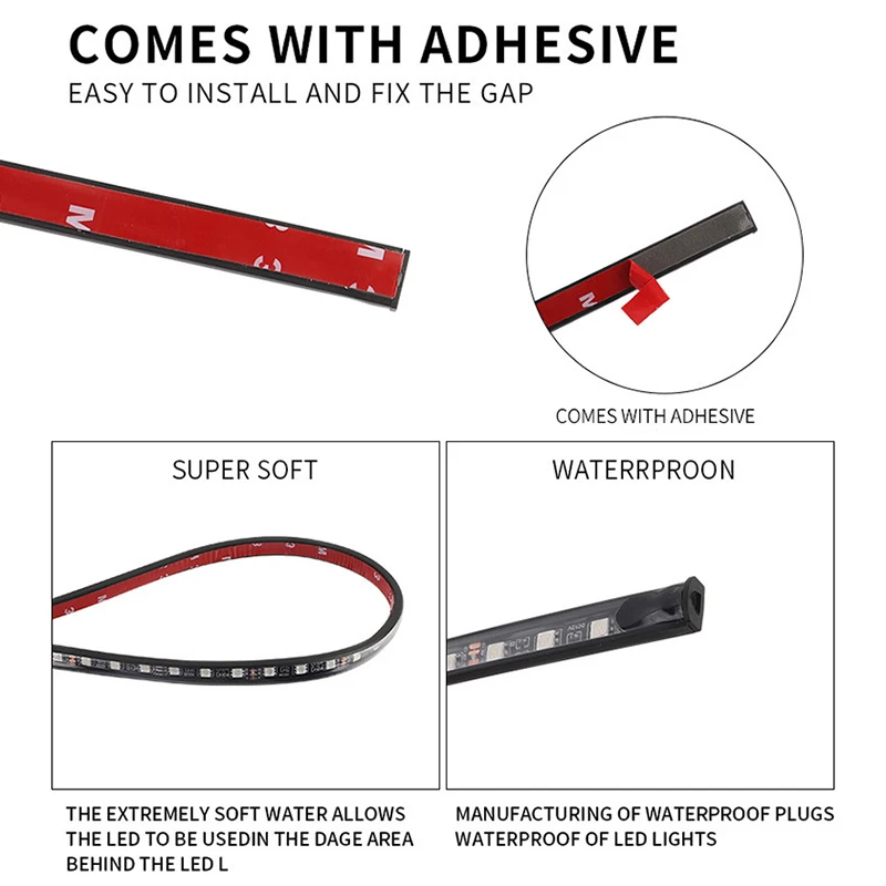 RGB フレキシブル LED ライトバー車のアンダーグロー  - Rgb Underglow Strip のレビューと価格