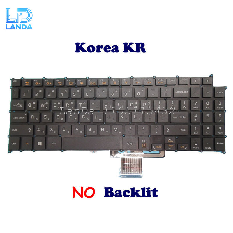 ノートパソコンのバックライト付き韓国語 KR 英語 US キ - Gaming Keyboard Backlit のレビューと価格