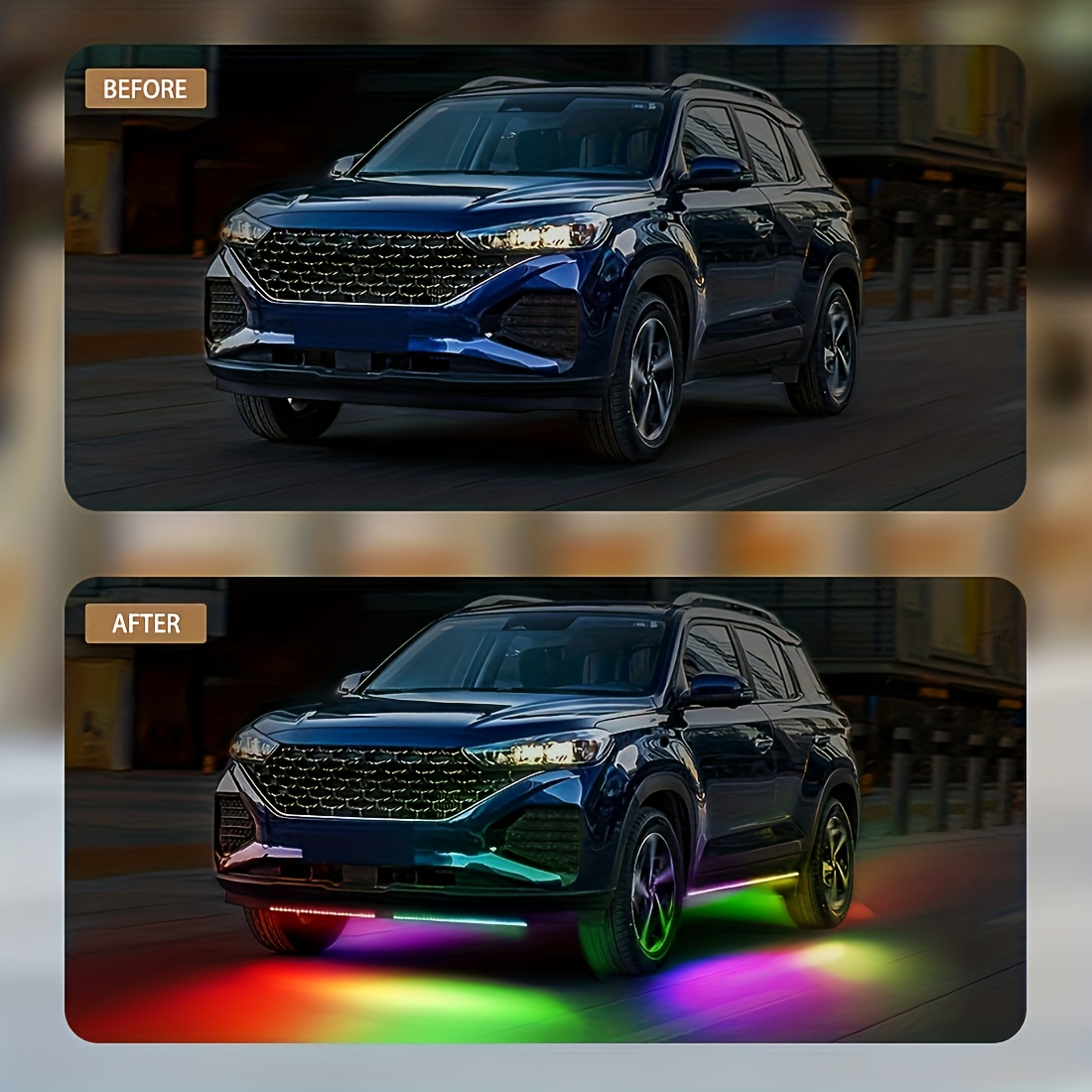 RGBフレキシブルカーインナーライトLEDライトストリップ1 - Rgb Underglow Strip のレビューと価格