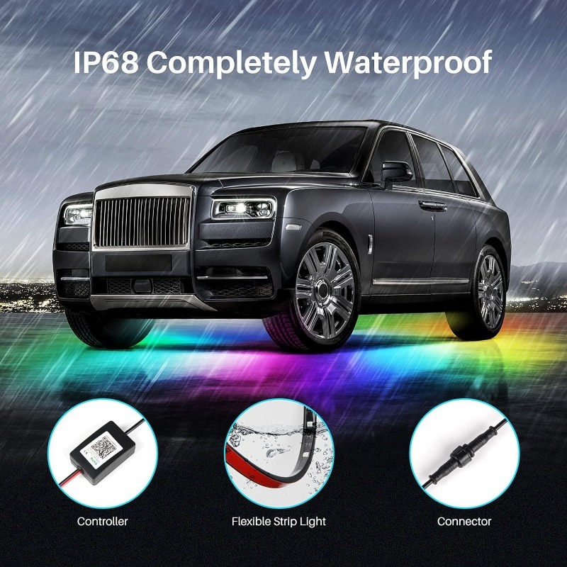 4in1 車用フレキシブルアンダーグローストリップライト L - Rgb Underglow Strip のレビューと価格